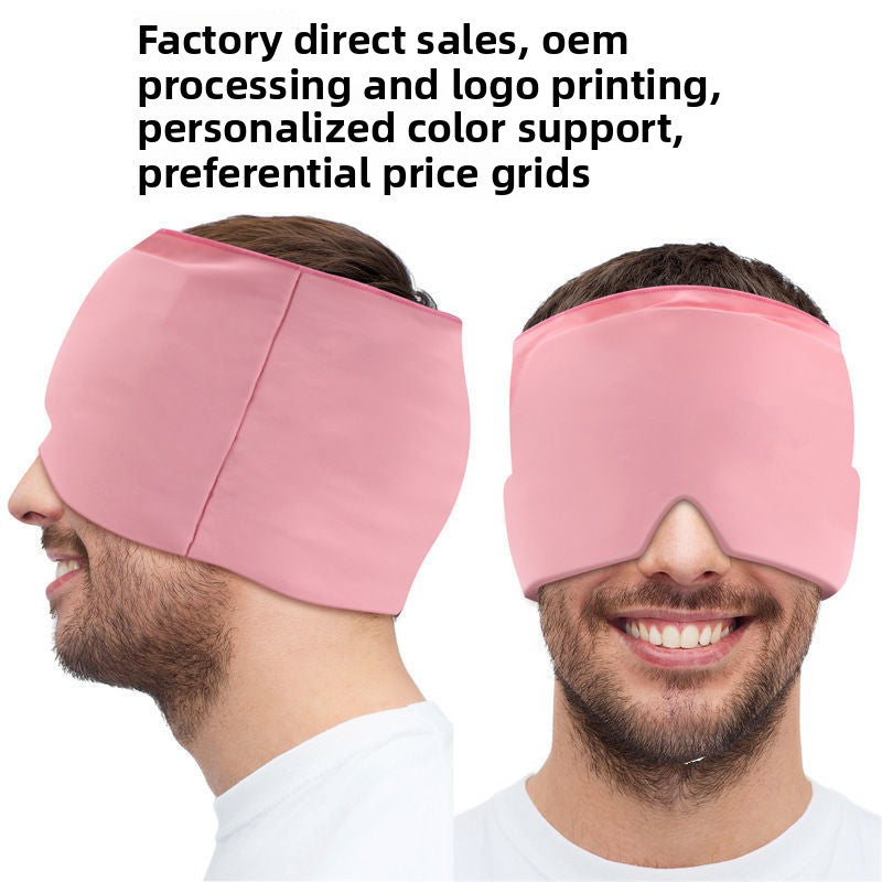Gel Migraine Relief Hat Hot Cold Compress Head Wrap
