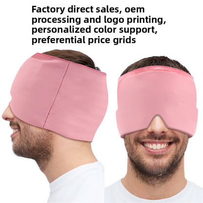 Gel Migraine Relief Hat Hot Cold Compress Head Wrap